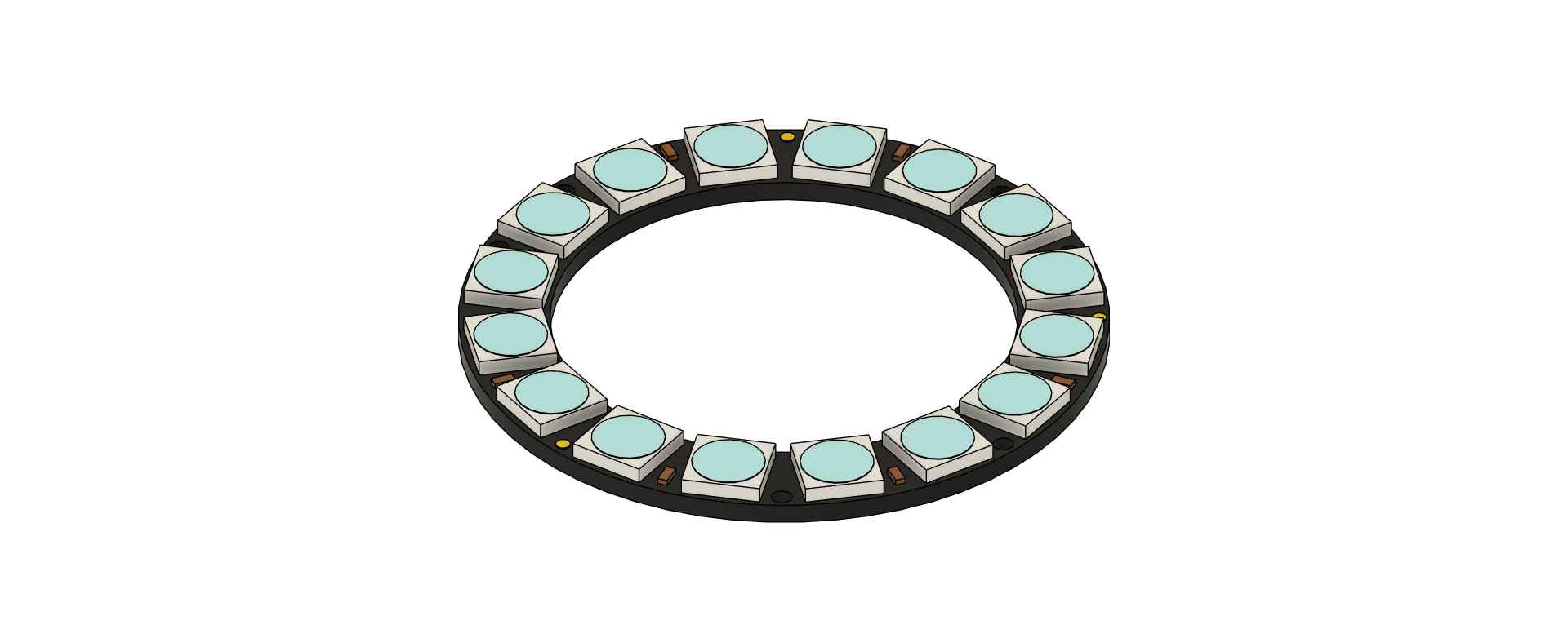 Neopixel ring x 16 CAD
